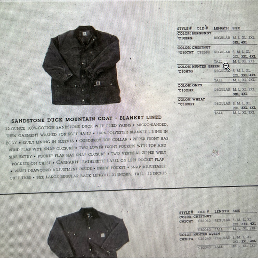 Vintage 90’s Carhartt Blanket Lined Jacket Barn Work Coat Brown CB2582 USA XL - Picture 2 of 16